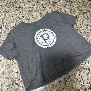 pure Barre short sleeve gray shirt
